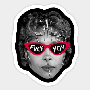 Erykah Badu f*ck Style Glasses Trand Sticker